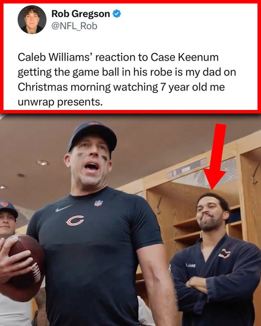 Caleb was so proud of Case Keenum 🥲🐻

(Via @chicagobears nfl_rob/X)