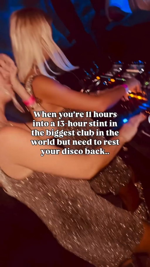 Ibiza closings are upon us again… I somehow managed a 10 min nap under there using someone’s shoes as a pillow 🤣 Desperate times @unvrsibiza @discoliscious