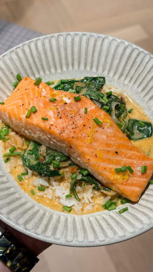 “Hey, Ari - what’s the salmon recipe you cook most at home?” This one. 😏

Day 1 of Dinner, For Real 👩🏻‍🍳

It’s got a rich, creamy sauce that is deceptively light (I use coconut milk instead of heavy cream, but no, it’s not dairy-free — I add mascarpone and Parmigiano for flavor and texture). If you’re not a fan of salmon, it’s equally delicious with chicken, shrimp, or tofu! Comment “RECIPE” or click the link in my bio to make this for din!

https://www.wellseasonedstudio.com/marry-me-salmon/