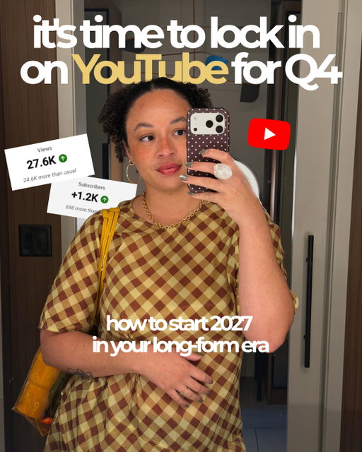 It's time for the great YouTube lock-in 🚀

If you want to hit the 4,000 watch hours needed to get monetized before Feb 1st 2027 it's not too late.

Or if you're just ready to enter the new year in your long-form era, this is the exact strategy I'd recommend. 📌

#youtubemonetization #youtubecreator