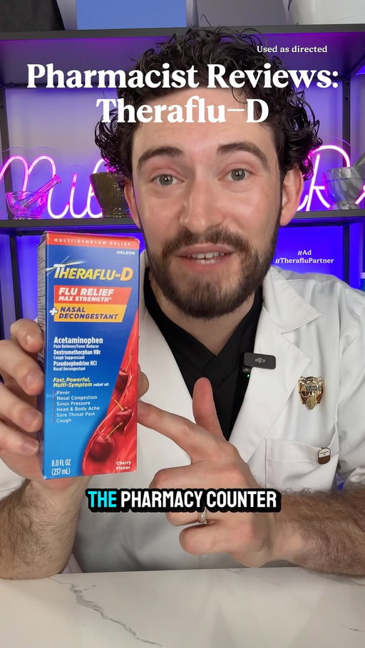#Ad #TherafluPartner There’s a Theraflu product behind the pharmacy counter-and as a pharmacist, I’m breaking down what makes it different. Theraflu-D provides max strength flu and congestion relief. Shop now, link in my bio.
@therafluus #PharmacistExplains #ColdAndFluRelief #ColdAndFlu