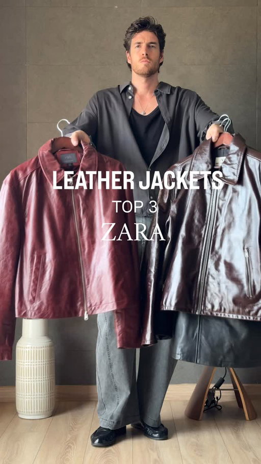 𝐋𝐞𝐚𝐭𝐡𝐞𝐫 𝐣𝐚𝐜𝐤𝐞𝐭 𝐬𝐞𝐚𝐬𝐨𝐧 | My top 3 from Zara 🧥

Which one is your favorite? 1,2 or 3 

📝Comment ref for refs🔗

#outfit #lookoftheday #menstyle #outfitoftheday #inspiration