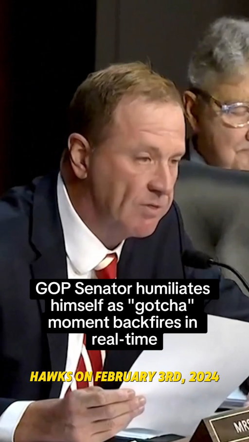 Absolutely humiliating. Republican Sen. Eric Schmitt accuses Jack Smith of perjury, only to discover he confused the Atlanta Hawks with the Iowa Hawkeyes.