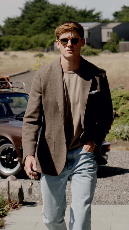 A little structure, a lot of ease.

Featuring:
- Taupe Melange Wool Flannel Waverly Jacket
- Taupe Easy Care Merino Wool Crewneck Sweater
- Dean Stretch Slim Jean in Light Wash Japanese Denim

#propercloth #mensstyling #eterra