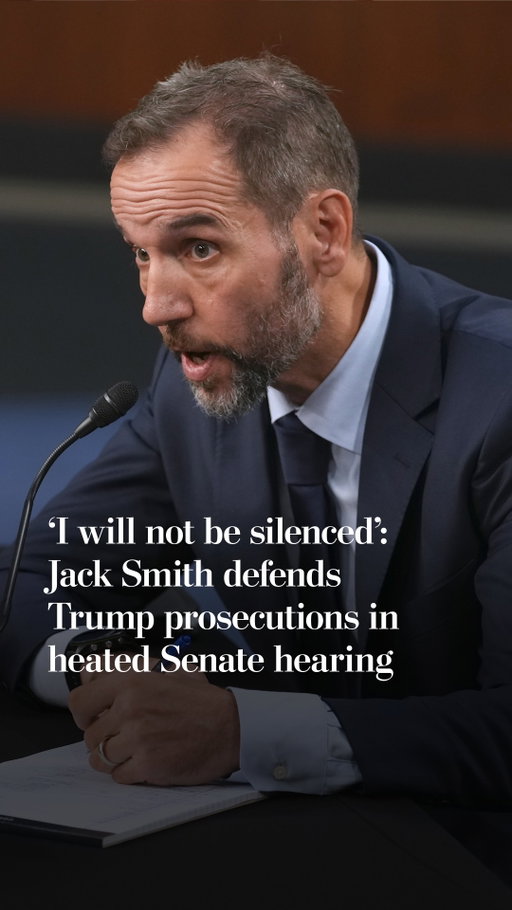 Former special counsel Jack Smith faced the Senate Judiciary Committee to defend his efforts to prosecute President Trump, telling lawmakers he would not “be silenced by continued threats of prosecution” from the president.

The president and his allies for years have asserted that Smith and other prosecutors weaponized law enforcement against them and deserve to be punished. Democrats say Trump plainly committed indictable offenses and that it is he who has corruptly turned the Justice Department into a cudgel to target perceived political foes.

The proceeding quickly devolved into an opportunity for the former special counsel’s critics to deliver a public tongue-lashing.

“You make me want to throw up in my mouth,” Sen. John Kennedy (R-Louisiana) told Smith at one point.

Read the full story at the link in our bio.