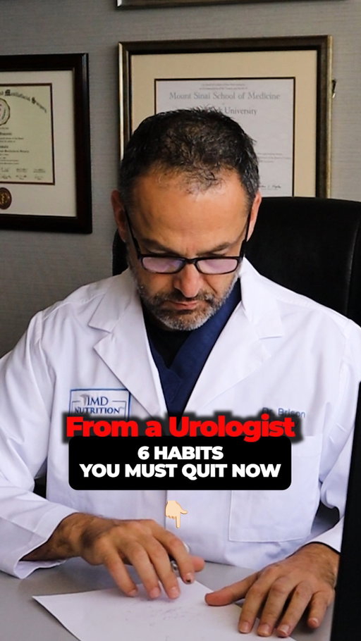 6 Habits You Must Quit Now For Men's Health 🧔👇

Protecting your urinary tract, prostate health, and daily energy starts with breaking everyday habits that drain your vitality. Here are 6 habits a urologist recommends quitting today:

1️⃣ Holding In Your Urine: Ignoring the urge to go places unnecessary pressure on your bladder and increases infection risk. 🚽

2️⃣ Not Drinking Enough Water: Chronic dehydration concentrates your urine, leading to kidney stones and bladder irritation. 💧

3️⃣ Sitting For Extended Hours: Prolonged sitting restricts pelvic blood flow and negatively impacts prostate health over time. 🏃‍♂️

4️⃣ Consuming Excess Caffeine & Alcohol:  Overindulging in bladder irritants can cause frequent urgency and disrupt your sleep cycle. ☕

5️⃣ Ignoring Chronic Stress: High stress levels alter hormone balance and negatively affect overall urological function. 🧘‍♂️

6️⃣ Overlooking Key Nutrients: Skipping targeted nutrients like zinc, saw palmetto, and antioxidants can compromise prostate wellness. 🥗

Because Your Health Is Our Mission.®

At 1MD Nutrition®, we are committed to helping you live a longer, healthier life by combining doctor-formulated supplements with clinically tested, natural ingredients. Our mission is to provide science-backed solutions you can trust for optimal prostate, urinary, and overall body wellness. 🩺✨

👉 Comment "MEN" below to get your free Men's Guide sent straight to your inbox, or click the link in our bio to shop our doctor-formulated supplements today! 🧔🔗

#MensHealth #UrologistAdvice #ProstateHealth #HealthyHabits #1MDNutrition