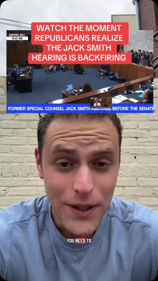 Wow. They had a close-up of Katie Britt’s face as she realized how bad the Jack Smith hearing was going.￼