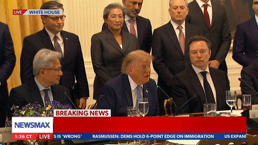 "It's an honor to be involved with this group of very, very brilliant people." 

President Donald Trump meets with major AI executives at the White House to discuss super intelligence.