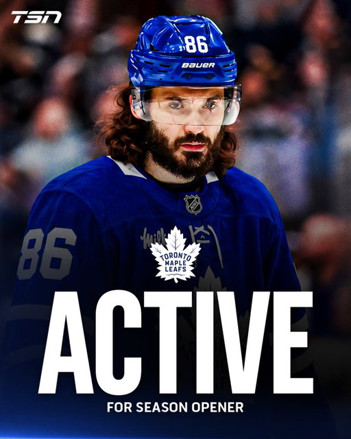 Kirill Marchenko will make his Leafs debut in tonights season opener in Toronto. 👀

Per @nhl