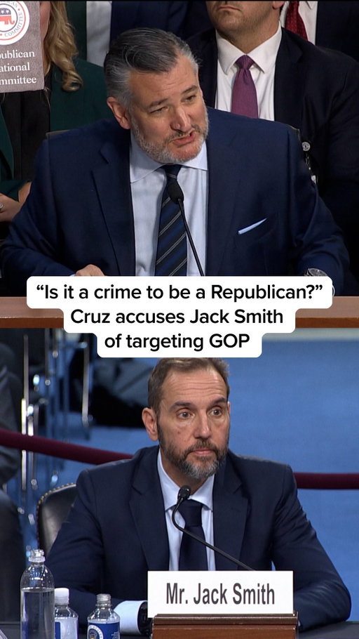 “Javert from Le Mis would look at you with astonishment.” 

Republican Sen. Ted Cruz accuses former Special Counsel Jack Smith of weaponizing the Department of Justice to target the GOP. 

#Senate #Congress #GOP #TedCruz #JackSmith