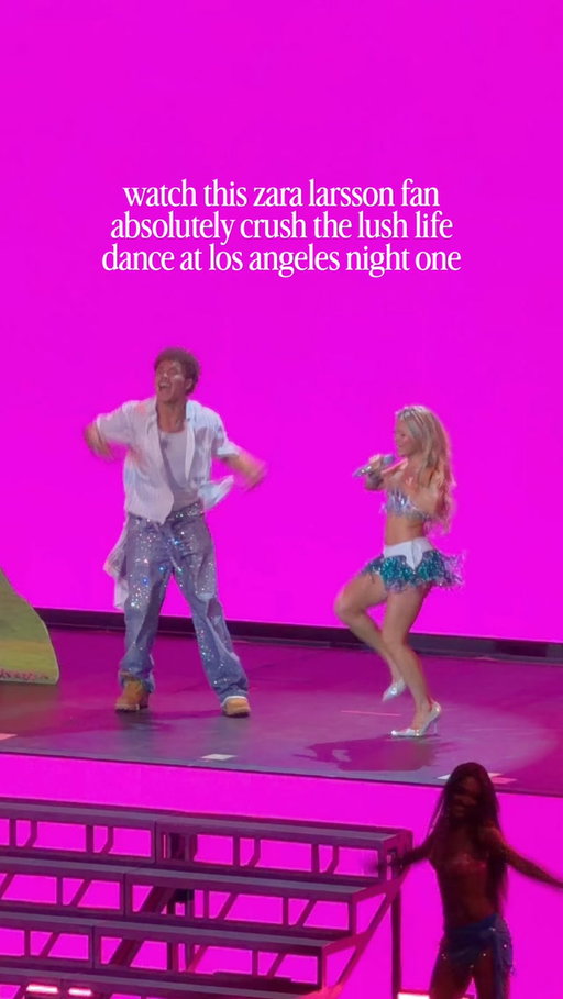 Isaac ate that!! 🙂‍↕️ I hope this video finds him! @zaralarsson ⁣ @zaraaccess 
⁣
#zaralarsson #lushlifedance #lushlife zara Larsson Greek theatre LA, zara larsson lush life fan dance LA