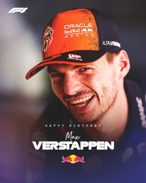 Celebrating our four-time world champion @maxverstappen1! 🎂 

🎶 Happy birthday to you (du, du, du, du…) 🦁

#F1 #Formula1