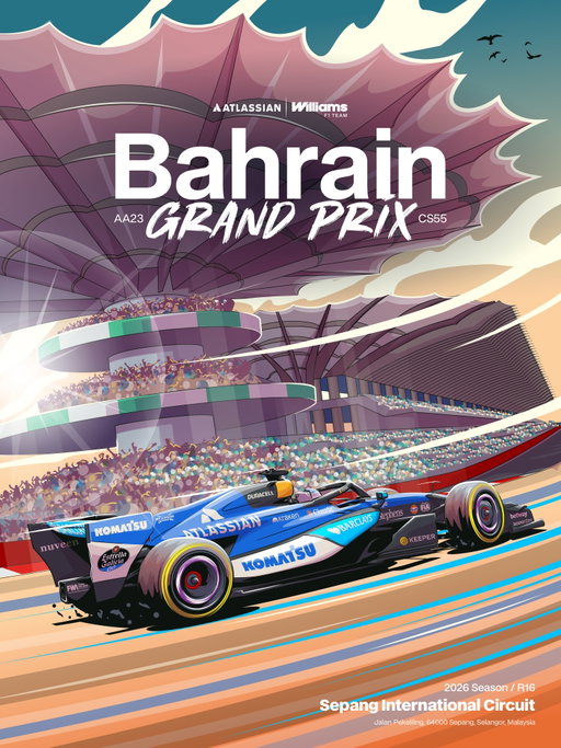 The Bahrain Grand Prix in Malaysia 👊 

Let’s keep pushing in this triple header 🎨💙