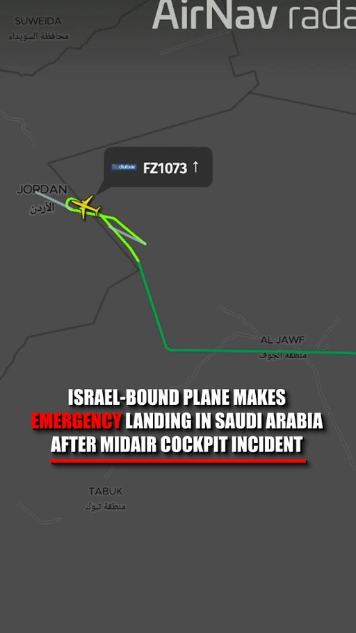 BREAKING: A flight bound for Israel makes an emergency landing in Saudi Arabia after a midair cockpit incident triggers fears of a possible hijacking and prompts Israel to scramble fighter jets.

One passenger tells Fox they believe the co-pilot stabbed the captain, who then fell onto the controls. Other passengers describe hearing screams as the plane suddenly plunged before landing safely in Tabuk.

Officials say the emergency stemmed from an altercation involving the pilots, not a hijacking. Everyone on board is reported safe as authorities investigate exactly what happened inside the cockpit.

@jeff___paul reports the latest on the ground in Tel Aviv.