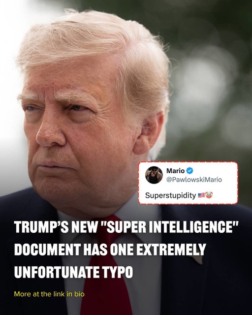 Donald Trump has quite the history of spelling things wrong. There's "covfefe," one time he gave us "unpresidented," another time he misspelled his own name... And, a personal favorite, "hamberders." Well, we have a new one.
So, Trump just unveiled a whole new initiative around what his administration is now calling "super intelligence." He gathered Mark Zuckerberg and a bunch of other tech leaders at the White House to sign a new "Joint Commitment on Frontier Responsibilities." And there's an extremely unfortunate typo. The reactions are rich. Read more at the link in bio 🔗

📷: Getty Images / RapidResponse47 via x.com / realDonaldTrump via truthsocial.com