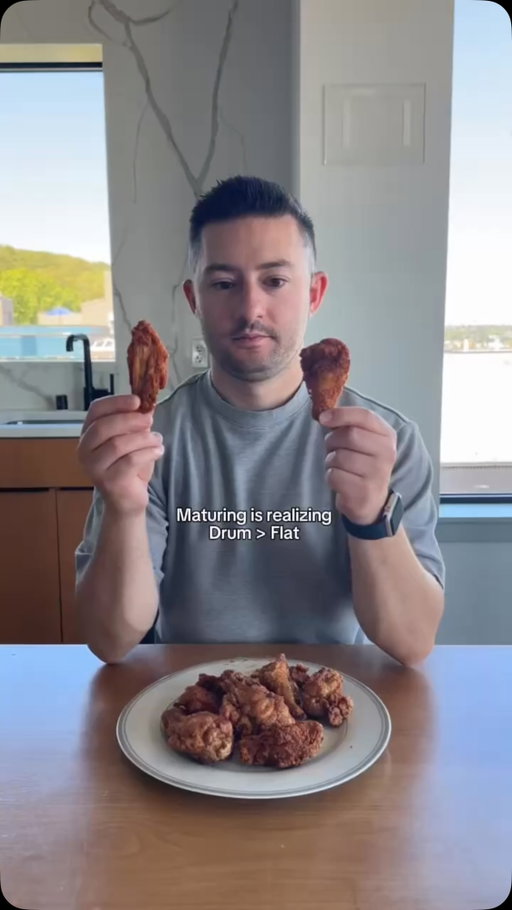 This is just facts 🍗
 
#maturing #wingdebate #drumsvsflats #chickenwings #gamedayfoods
