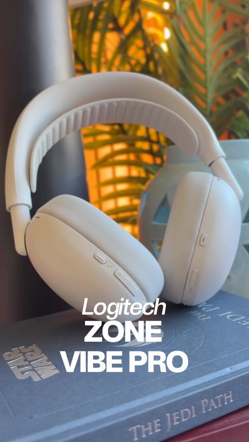 @logitech just dropped their first real crack at proper headphones and the tech in these is insane. The active noise cancellation on these is incredible, and the AI-powered mics make you sound crystal clear even in the loudest places. I tested them right next to a vacuum and the difference is wild. If you take calls from home or loud coffee shops, you need to check out the Zone Vibe Pro! 

#logitechpartner #logitech #noisecancelling #headphones #newtech