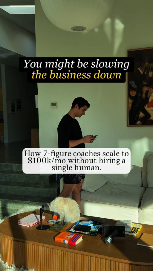 Scaling an online coaching business is impossible if you are the bottleneck. 

Most experts hit a revenue wall because their business relies entirely on their personal time. 

If work waits for you, you're the delay. 

The secret isn't hiring more expensive human support, it's turning your proprietary frameworks into a white-labeled AI SaaS. 

When you scale your brain instead of your hours, you achieve true leverage. 

Ready to step into the role of a tech founder? Click the link in my bio to see how.