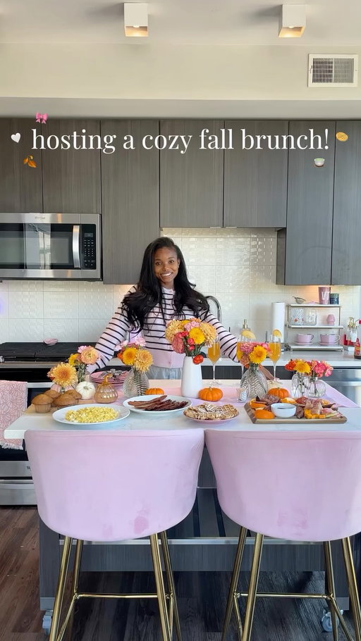 cozy fall brunch with @instacart 🎀🤍🌻🍂🍵🧇 #instacartpartner #ad