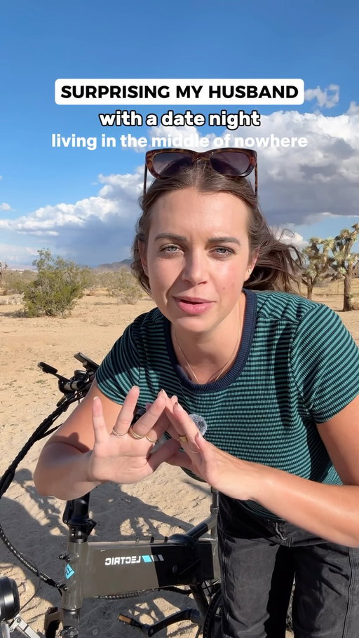 date nights in the desert when you are a little tired of going to the same 3 places all the time 🫠 this was the farthest and fastest I’ve ever gone on the @lectricebikes and it was so fun! I used Turbo the whole way because it was so good on the looser sand. And I still had 80% battery when I got back (it was almost 18 miles round trip). #LectricPartner