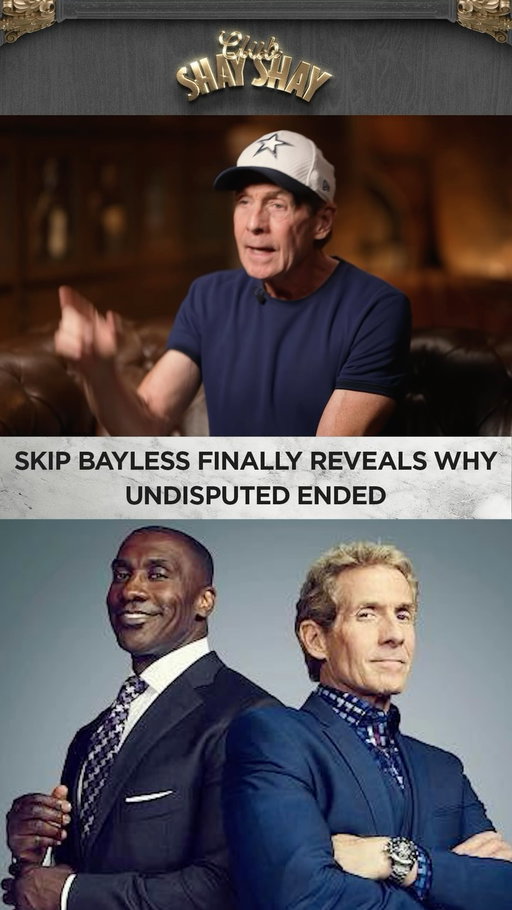 “I miss being across from you. ... I’m proud of you. I do, from the bottom of my heart, root for you, and all of your post-Undisputed success. ... Them shoving you out the backdoor was the best thing to ever happen to you.” - @skipbayless to @shannonsharpe84