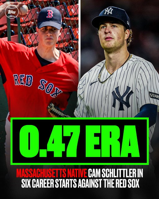 Another DOMINANT outing against his hometown team 🔥👀 Cam Schllittler’s shutout performance against the Red Sox is ALREADY a new signed trading card ✍️

After pitching 6.1 scoreless innings in yesterday’s Wild Card game, Schlittler lowered his ERA against his childhood team to just 0.47 across six starts 🤯 No other MLB pitcher has had an ERA under 0.50 and 11+ K/9  in their first six starts against any opponent...

One collector who purchases the standard edition of his newest card will have a chance to receive this 1-of-1 autographed copy! 🔗 Link in stories to purchase.