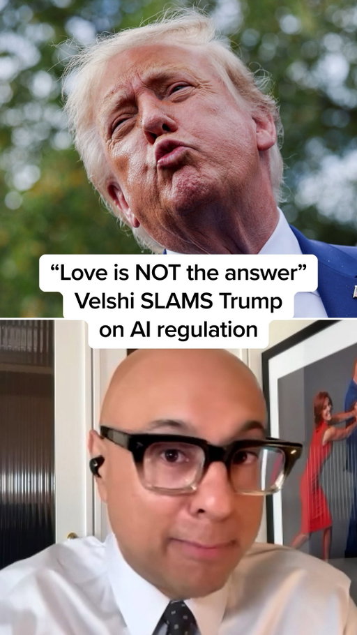“Love is the answer to a lot of things, not to AI.”

@alivelshi shreds Donald Trump’s “morally binding” document signed with tech leaders at the White House to slow down the growth of artificial intelligence.