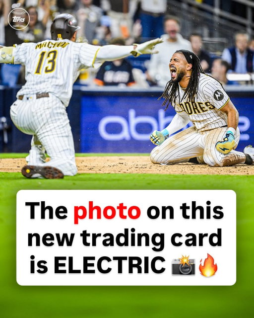 WHAT A MOMENT 🔥This awesome photo from yesterday’s Wild Card game has ALREADY been turned into a new trading card 👀

Look for image variation short prints featuring this epic photo. Available now for 24 hours only, link in story to purchase! ⏰🔗