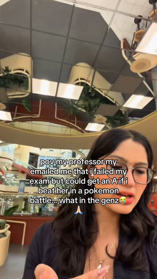 Would you battle her for an A—yes or no? 😭

POV: my professor emailed me that I failed my exam but could get an A if I beat her in a Pokémon battle… what in the gen z 😭🙏🏻
My GPA is in Pikachu’s hands now 💀

professor pokemon battle
failed my exam
pokemon battle for an A
gen z professor
funny professor email
college exam results
university student life
professor offers second chance
pokemon battle challenge
college student humor
unexpected professor email
battling for a better grade
battling my professor
pokemon trainer professor
funny college moments
failed exam comeback
trying to get an A
student professor stories
relatable university moments
pokemon meets college
what in the gen z

#Pokemon #CollegeLife #GenZ #StudentHumor #Professor