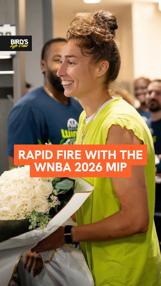 A lil rapid fire with the 2026 WNBA Most Improved Player 😏😂

Congrats, @jessicalshepard! 👏🧡