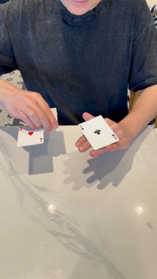 Aces dancing around caffeinated hands