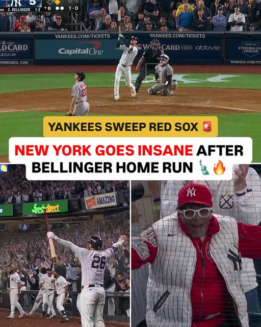 YANKEES SWEEP RED SOX IN WILD CARD ROUND TO ADVANCE TO ALDS 🚨🔥

CODY BELLINGER’S 3-RUN HR MADE NEW YORK GO WILD!