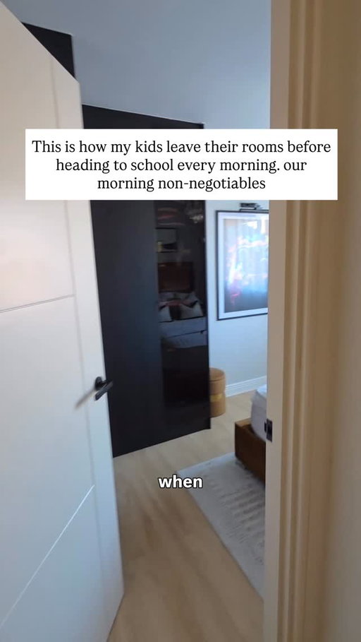 This is always the state of my kids’ rooms when they leave for school, and honestly, as a mum who works mostly from home, it’s such a good feeling to work in a home that is clean, tidy and clutter-free. 🥹

Knowing that everyone’s bed is made, the windows are open and there’s no stale air in the rooms is one of those little things that makes me so happy.

As a designer, I’ve also learnt that keeping kids’ rooms tidy starts with giving them enough storage and designing their rooms in a way that makes it easy for them to keep things organised.

And honestly, you’re not just doing it for yourself. You’re creating an environment that your children grow up in and get used to. A calm, organised space can make such a difference to how they feel, focus and get things done.

So mummy is happy, the kids are happy… everybody wins😂🤎
