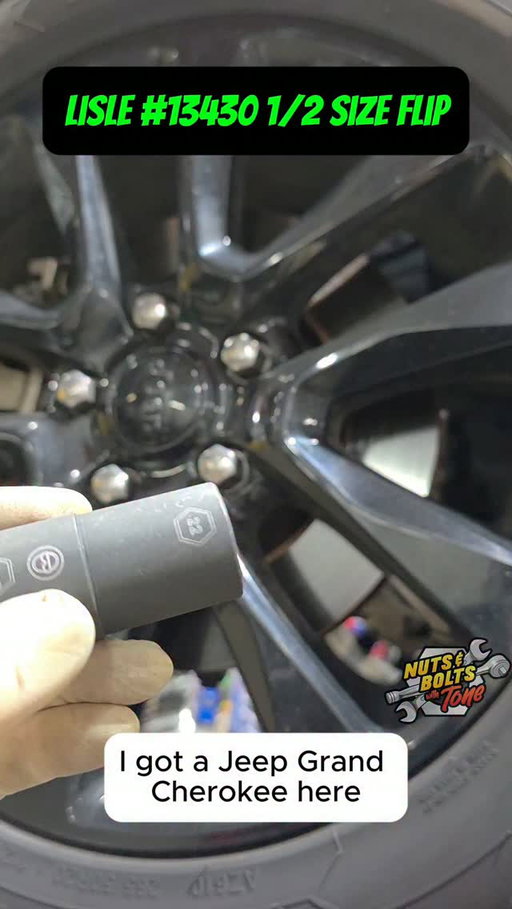 Swollen lug Nuts are a very big problem, but Lisle flip socket set has got you covered. 
https://link.amazon/B02rPayIA