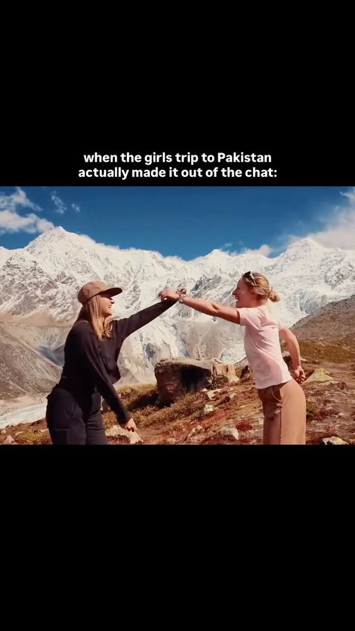 “it’s dangerous” meanwhile us in Pakistan ⛰️🤪✨

within 11 days these strangers turned into friends🥹💕 we explored together, hiked, challenged ourselves, ate tons of chapati’s, and had tons of laughs while witnessing the beauty of Pakistan together 🤌 safe to say it was an epic trip and this was our music video for it hehe ❤️‍🔥

so thankful for these gals for sending it to Pakistan w me and @trekxpeditions 🫶

comment “2027” if you wanna join next year 🙂‍↔️🤘

📸: @dji Osmo Pocket 4P

#pakistan #explorepakistan #getoutsidemore #girlswhohike #outdoorsygirl