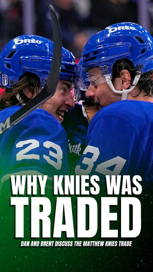 “This is the peak of what Matthew Knies could be and his trade value.”
Dan Riccio and Brent Albrecht break down why the Leafs may have decided now was the time to move Knies — especially with Gavin McKenna potentially becoming Auston Matthews’ long-term linemate.

Presented by @OLGproline 

#LeafsForever #NHL