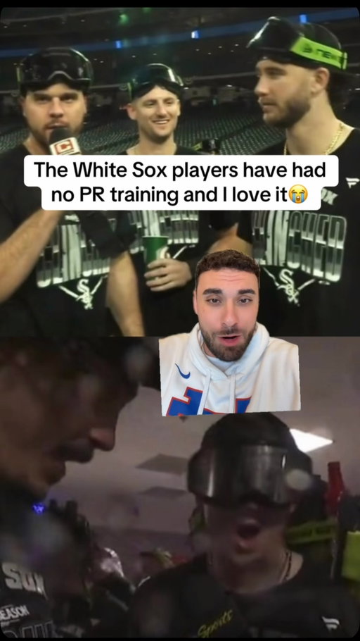 The White Sox players have had no PR training and I love it😭