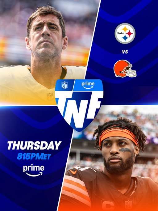 Are you ready for this AFC North battle? 👀

PITvsCLE on Prime Video
Stream on @NFLPlus