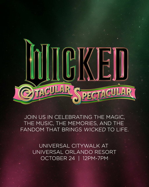 Darlingest Ozians, you’re officially invited to the Wicked Oztacular Spectacular ✨

Universal CityWalk at Universal Orlando Resort | October 24 | 12PM-7PM