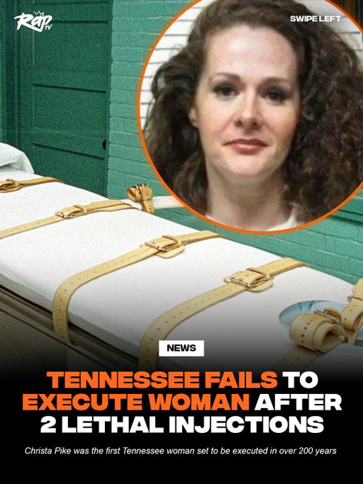 Christa Pike is still alive after 2 attempted executions.

Pike was the first Tennessee woman to be sentenced to death in over 200 years, but NBC News reports that she survived both of her lethal injection doses.

“Nothing about today was normal, typical, at all,” said WKRN reporter Tori Gessner.

Pike was sentenced to death for the m*rder of her classmate in 1995.

Tennessee Governor Bill Lee called the failed executions “deeply disturbing” in a public statement. “It shouldn’t have happened,” he added.

Pike is currently being hospitalized.