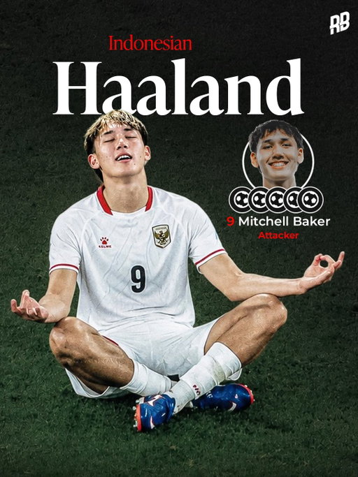 The Indonesian Haaland has arrived…  19 year old Mitchel Baker stands at 6’4” and just scored 5 goals to send Indonesia to the ASEAN Cup final. 😮‍💨

Indonesia needed to win by 7 goals and he scored his 5th goal in the 98th minute to make it 9-2. 🤯

Mitchel was born in Australia and has Indonesian heritage, currently playing college soccer for Georgetown… and now he is a national hero. 🇮🇩