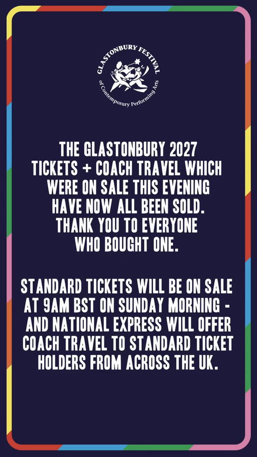 Story by glastofest on Oct 1, 2026