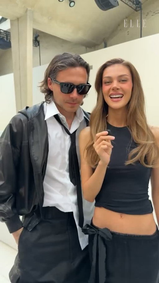@brooklynpeltzbeckham and @nicolapeltzbeckham are @balenciaga sweethearts! ELLE caught up with the couple after @pppiccioli's spring/summer 2027 show in Paris.