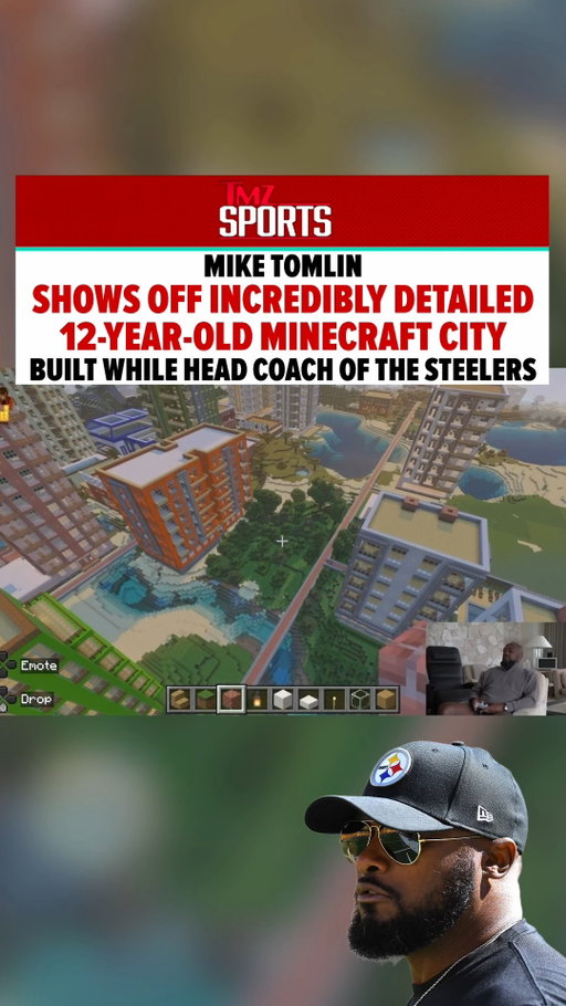 Mike Tomlin finally revealed the insane Minecraft city he’s spent 12 YEARS building… complete with skyscrapers, aquariums, hotels and more. 🤯🎮 

While most fans are blown away by the detail, Steelers fans and former players are joking that Pittsburgh’s playoff struggles started right around the same time Tomlin started building his virtual empire.😂