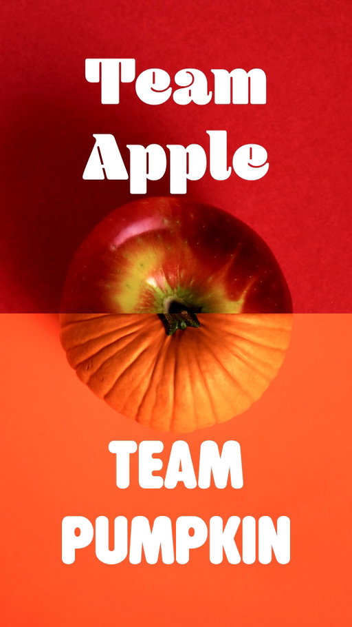 Are you team apple or team pumpkin? 🍎🎃