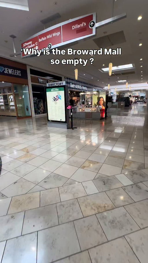 Who remembers when Broward Mall used to be THE mall to go to if you lived in Broward? 🥹🛍️ It used to be so lively, packed with people, and had such a different feel. Now it feels like so many people have forgotten about it. 😭

I really hope one day Broward Mall gets back to the way it used to be. There are so many memories tied to this place! 🥹❤️

Did you grow up going to Broward Mall? What do you remember most? 👀

#BrowardMall #SouthFlorida #BrowardCounty #SouthFloridaNostalgia #MallNostalgia