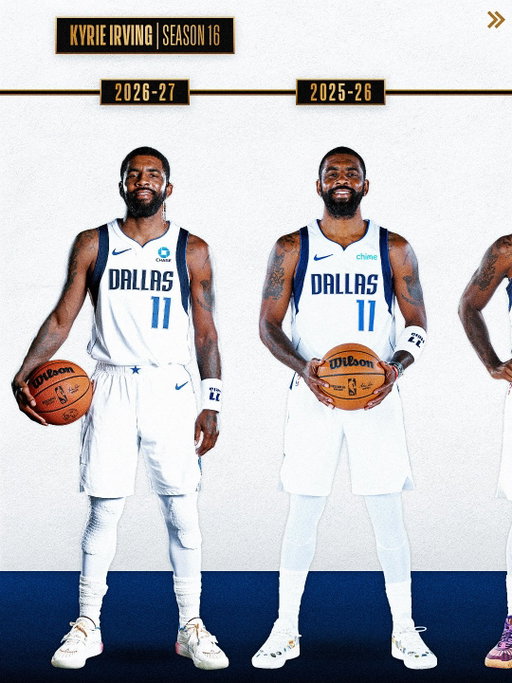 Year 16 ➡️ Year 1 for @kyrieirving at NBA Media Day 🪄 Kyrie and the @dallasmavs battle the Rockets in the NBA China Games 2026 tipping off Friday, Oct. 9 and Sunday, Oct. 11 on NBA TV!