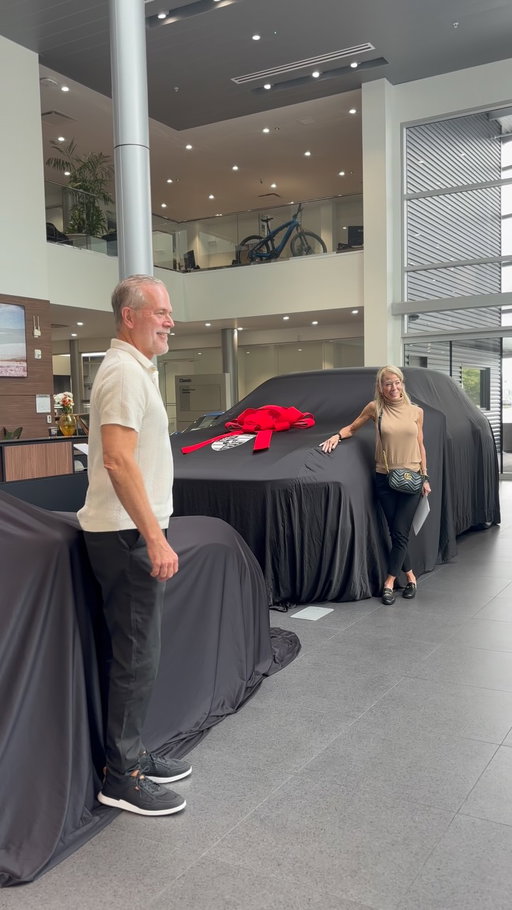 Congratulations to Mr. and Mrs. Bolinger on taking home not one, but TWO new Porsches today. 

Mrs. Bolinger took home a beautiful 2026 Jet Black Cayenne with Beige interior and Mr. Bolinger took him a 2026 Artic Grey 911 Carrera T.

Thank you for choosing Porsche Mechanicsburg. 

#porsche #delivery #porsche911 #cayenne #pca