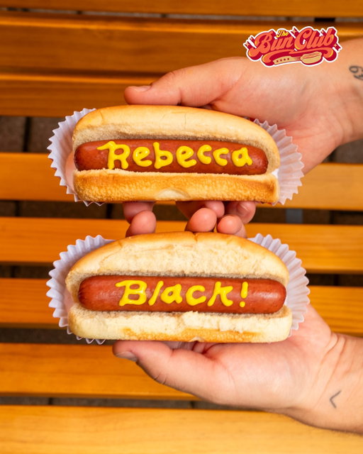 is @msrebeccablack our newest member of the bun club? 🌭 find out tomorrow @ 2:30pm et ⛱️ #thebunclubshow