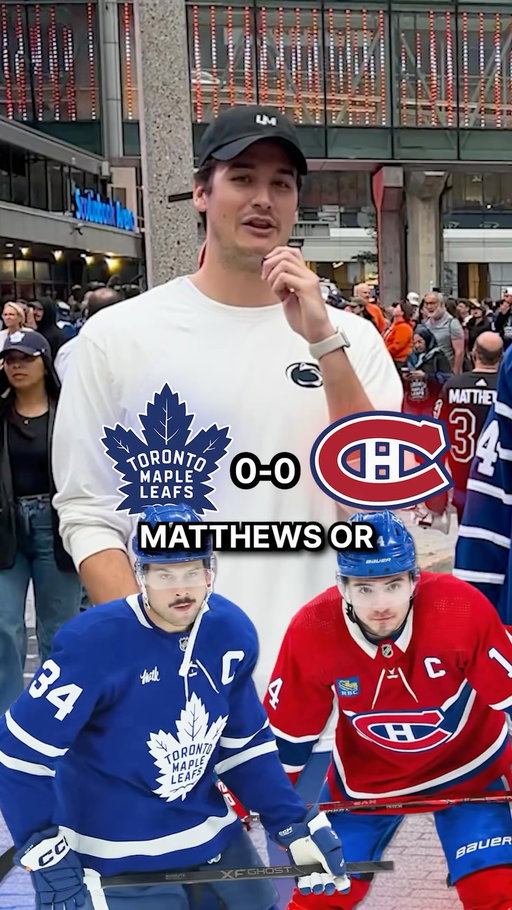 Toronto Maple Leafs vs Montreal Canadiens player battle ⚔️